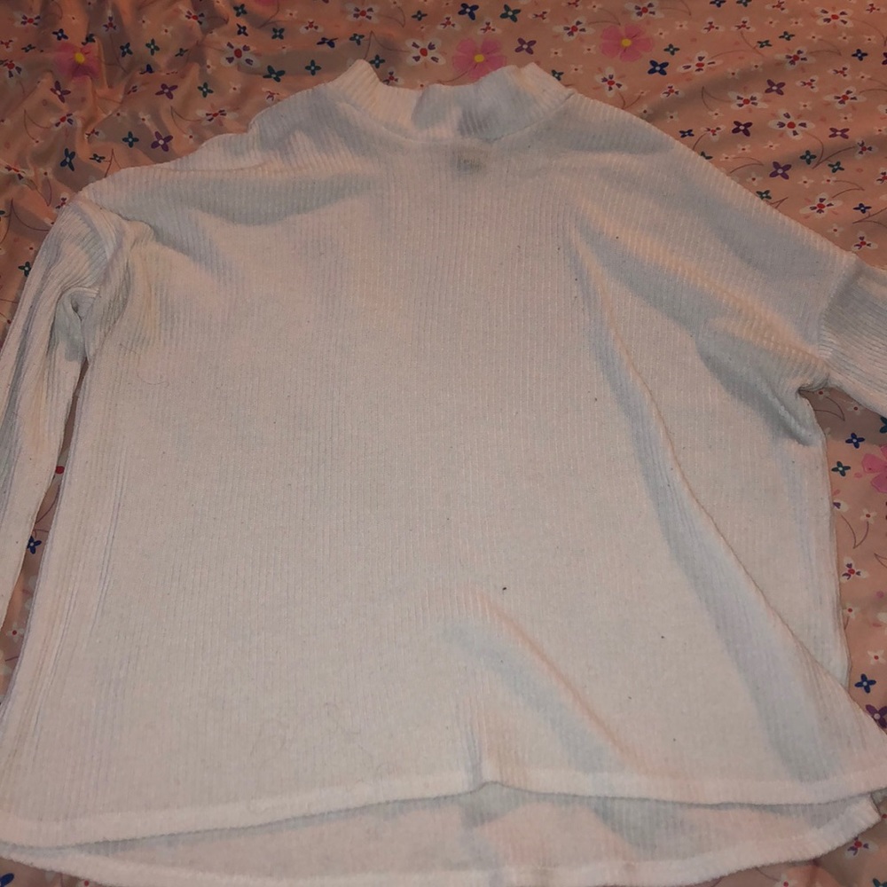 White turtleneck shirt